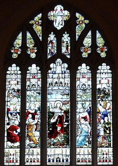 Jean-Baptiste Capronnier Capronnier's east window for the Chapel of St Michael and St George oil painting image